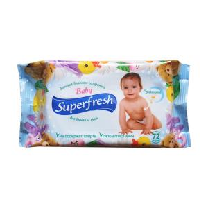 Салфетки Superfresh Baby 72 шт 4820048488044 в интернет-магазине babypremium.com.ua