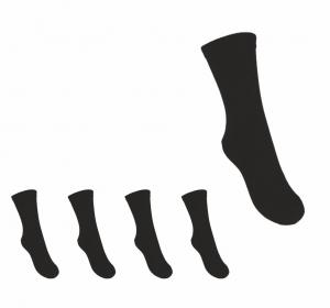 Yo! Шкарпетки чорні (розмір 24-26 см) SK-03 (5901560847508) в інтернет-магазині babypremium.com.ua