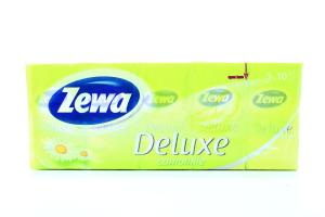 Zewa Бумажные носовые платки Deluxe Camomile, 3сл 7322540098846 в интернет-магазине babypremium.com.ua