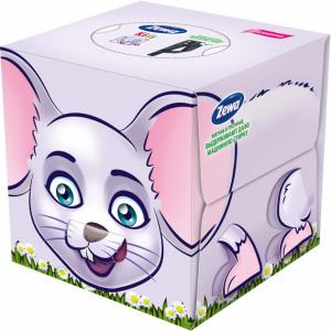 Zewa Серветки косметичні Kids 3D Box тришарові 60 шт (7322540413977) в інтернет-магазині babypremium.com.ua