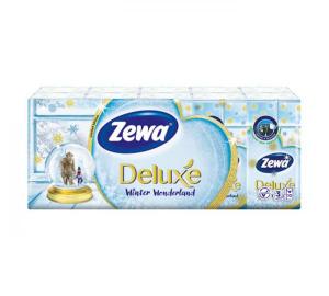Zewa Бумажные носовые платки Deluxe 10шт, 3сл. (9011111516145) в интернет-магазине babypremium.com.ua
