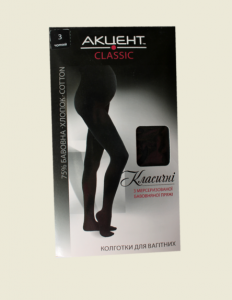 Акцент Колготки жіночі для вагітних (0409) нар. 2 (чорний) 4823054419910 в інтернет-магазині babypremium.com.ua