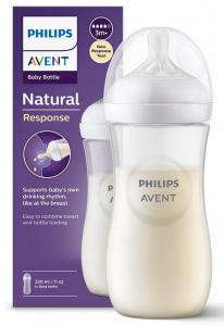 Avent Пляшечка для годування Philips Natural Природний потік, 330 мл., 1 шт. (SCY906/01) 8710103989752 в інтернет-магазині babypremium.com.ua