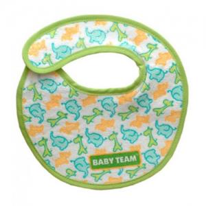 Baby Team Нагрудник на липучке 4м+ (1шт) 6501 (4824428065016) в ассорт. в интернет-магазине babypremium.com.ua
