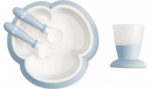 BabyBjorn Набор для кормления Baby Feeding Set Powder Blue (7317680781673) в интернет-магазине babypremium.com.ua