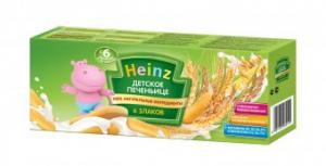 Heinz Хайнц Детское печеньице 6 злаков (160 г) 8001040418710 в интернет-магазине babypremium.com.ua