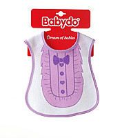 Babydo Слюнявчик на липучці Бузковий комір (239) 8680761009225 в інтернет-магазині babypremium.com.ua