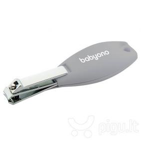 BabyOno Безпечні щипчики з ергономічною ручкою (065/03) сірі 5901435412077 в інтернет-магазині babypremium.com.ua