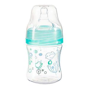 BabyOno Бутылка антиколиковая с широким отверстием бирюзовая 120 мл 402/01 (5901435411001) в интернет-магазине babypremium.com.ua