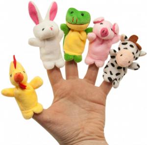 Baby Team Набор игрушек на пальцы Весёлые пушистики 8710 (4824428087100) в интернет-магазине babypremium.com.ua