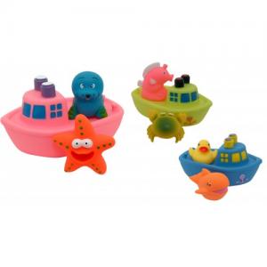 Baby Team Набор игрушек для ванной Корабль друзей (9000) 4824428090001 в ассорт. в интернет-магазине babypremium.com.ua