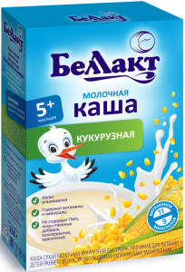 Беллакт Молочная каша кукурузная 6м+ 200г 4810263029740 в интернет-магазине babypremium.com.ua