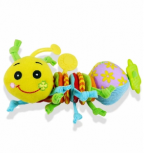 Biba Toys Тремтлива іграшка-підвіска Щаслива гусеничка (027GD) 4897011360270 в інтернет-магазині babypremium.com.ua