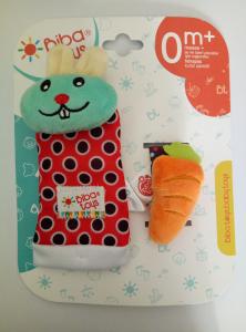 Biba Toys Мягкая игрушка-погремушка Кролик BR218 (4897011362182) в интернет-магазине babypremium.com.ua