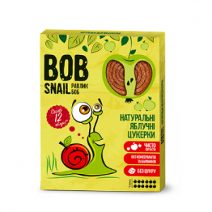 Bob Snail Натуральні цукерки Яблуко 120г 4820162520156 в інтернет-магазині babypremium.com.ua