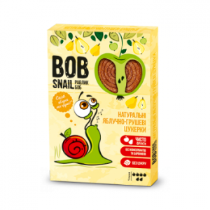 Bob Snail Натуральные яблочно-грушевые конфеты 60 г 4820162520187 в интернет-магазине babypremium.com.ua