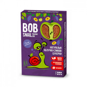 Bob Snail натуральные яблочно-сливовые конфеты 60 г 4820162520361 в интернет-магазине babypremium.com.ua