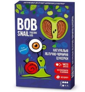 Bob Snail Натуральные яблочно-черничные конфеты 60г 4820162520392 в интернет-магазине babypremium.com.ua