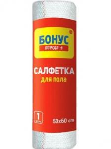 Бонус Тряпка для пола 50х60 см белая (4820048483957) в интернет-магазине babypremium.com.ua