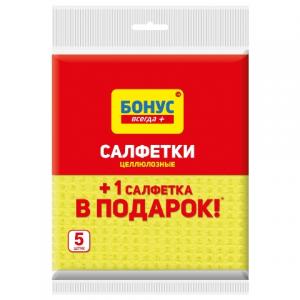 Бонус Салфетки для кухни целлюлозные 4+1шт 18400170 (4823071631371) в интернет-магазине babypremium.com.ua