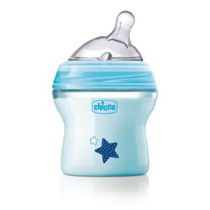 Chicco Бутылочка для кормления пластиковая Natural Feeling Color 150 мл 0 м+, голубой (80811.21) 8058664085002 в интернет-магазине babypremium.com.ua
