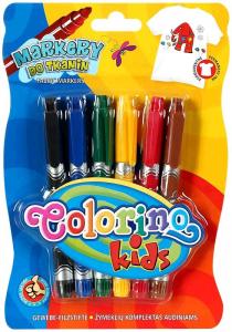 Colorino Маркеры для ткани 6 цветов (5907690815653) в интернет-магазине babypremium.com.ua