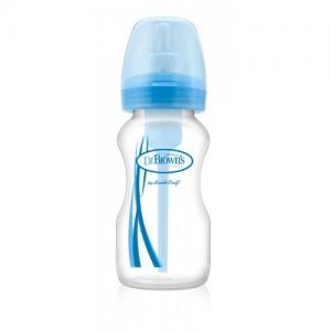 Dr. Brown's Пляшечка для годування з широкою шийкою, 270 мл, колір блакитний WB91405-ESX (72239306680) в інтернет-магазині babypremium.com.ua