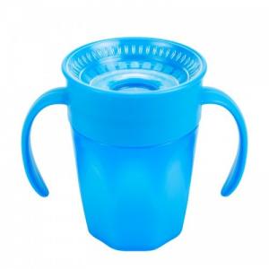 Dr. Brown's Чашка 360° з ручками, 200 мл, колір блакитний, 1 шт TC71004-INTL (72239314852) в інтернет-магазині babypremium.com.ua