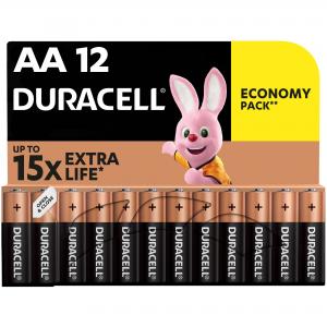 Duracell Лужні батарейки AA (LR06) MN1500 12 шт (5000394006546) в інтернет-магазині babypremium.com.ua