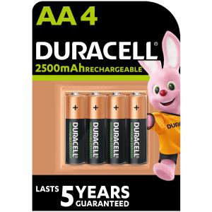 Duracell Акумулятор Recharge AA 2500 мАh 4 шт (5000394057203) в інтернет-магазині babypremium.com.ua