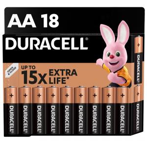 Duracell Лужні батарейки AA (LR06) MN1500 18 шт (5000394107519) в інтернет-магазині babypremium.com.ua
