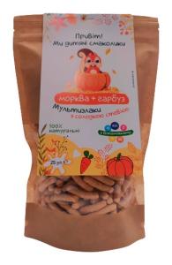 Детские вкусности Мультизлаки с чиа, морковкой и тыквой, 25 г (4820001521023) в интернет-магазине babypremium.com.ua