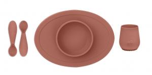EZPZ - Первый набор посуды терракотовый (4 предмета) 818156022131 в интернет-магазине babypremium.com.ua