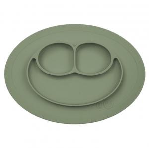 EZPZ - Силиконовая тарелка Mini mat, цвет оливковый 818156023534 в интернет-магазине babypremium.com.ua