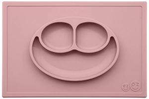EZPZ - Силиконовая тарелка Happy Mat, цвет blush 858178005934 в интернет-магазине babypremium.com.ua