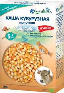 Fleur Alpine Organic Молочная каша кукурузная 200 г (4006303005625) в интернет-магазине babypremium.com.ua