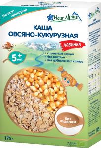 Fleur Alpine Organic Безмолочная каша овсяно-кукурузная 175 г (4006303005649) в интернет-магазине babypremium.com.ua