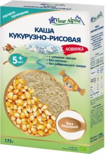 Fleur Alpine Organic Безмолочная каша кукурузно-рисовая 175 г (4006303005663) в интернет-магазине babypremium.com.ua