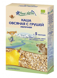 Fleur Alpine Organic Молочна каша вівсяна з грушею 200 г (4006303632197) в інтернет-магазині babypremium.com.ua