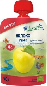 Fleur Alpine Organic Пюре Яблуко з 4 місяців 90 г (5024688001017) в інтернет-магазині babypremium.com.ua