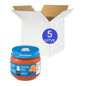 5 шт Gerber Гербер Пюре Морква, 80г 7613036011310 5 шт Gerber Гербер Пюре Морква, 80г 7613036011310 в інтернет-магазині babypremium.com.ua
