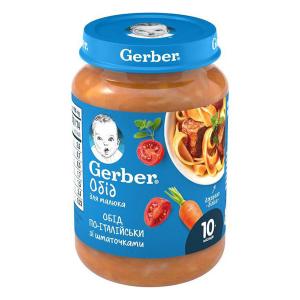 Gerber Пюре Ласощі по-італійськи, 190 г (8445290851840) Gerber Пюре Ласощі по-італійськи, 190 г (8445290851840) в інтернет-магазині babypremium.com.ua