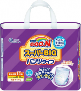 Goo.N Трусики нічні Super Big (15-35 кг) 14 шт (4902011743081) Goo.N Трусики нічні Super Big (15-35 кг) 14 шт (4902011743081) в інтернет-магазині babypremium.com.ua