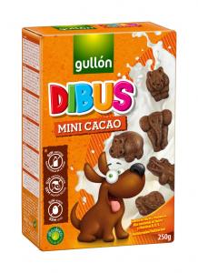 Gullon Dibus мини шоколадные печенья 250г (8410376002256) в интернет-магазине babypremium.com.ua
