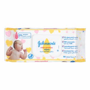 Johnson's Baby Вологі серветки Екстра ніжні 56 шт 3574661599250 в інтернет-магазині babypremium.com.ua