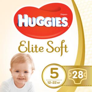 Подгузники Huggies Elite Soft Jumbo 5 (12-22 кг) 28 шт (5029053547794) в интернет-магазине babypremium.com.ua
