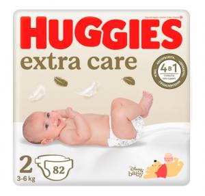 ϳ Huggies Extra Care  (4-6 ) 82  (2) 5029053547985 / 5029053578088  - babypremium.com.ua