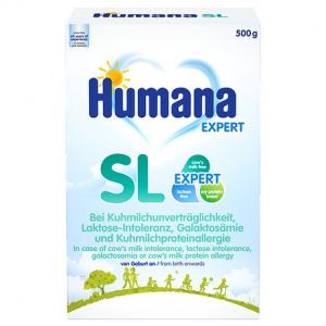 Humana Хумана SL Експерт Безмолочне харчування на основі ізоляту соєвого білка, з 1міс, 500г 4031244720559 термін до 05.01.24 в інтернет-магазині babypremium.com.ua
