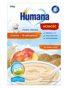 Humana Молочна каша вівсяна з персиком 200 г (4031244003034) в інтернет-магазині babypremium.com.ua