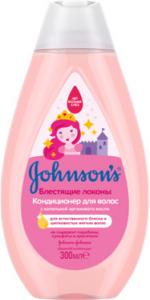 Johnson's Kids Кондиционер для волос Блестящие локоны 300 мл (3574661477015) в интернет-магазине babypremium.com.ua